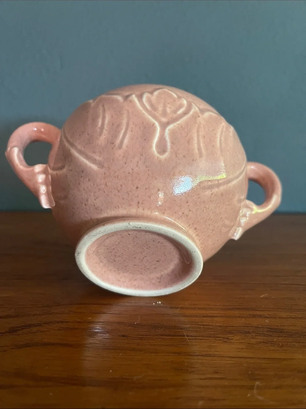 Steubenville Woodfield Coral Sugar Bowl